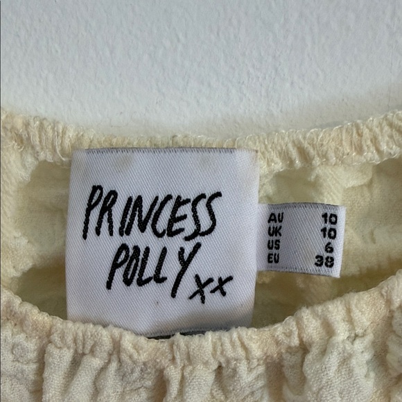 Princess Polly Cream Textured Mini Dress - Picture 2 of 11